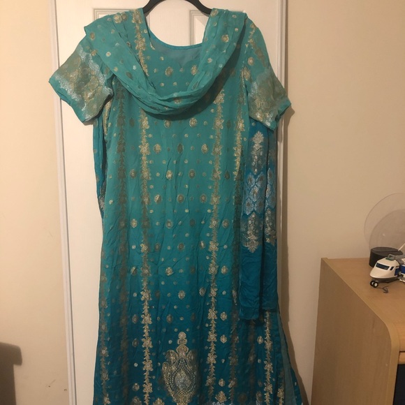 Pakistan Indian Bollywood shalwar kameez duputta - Picture 8 of 14
